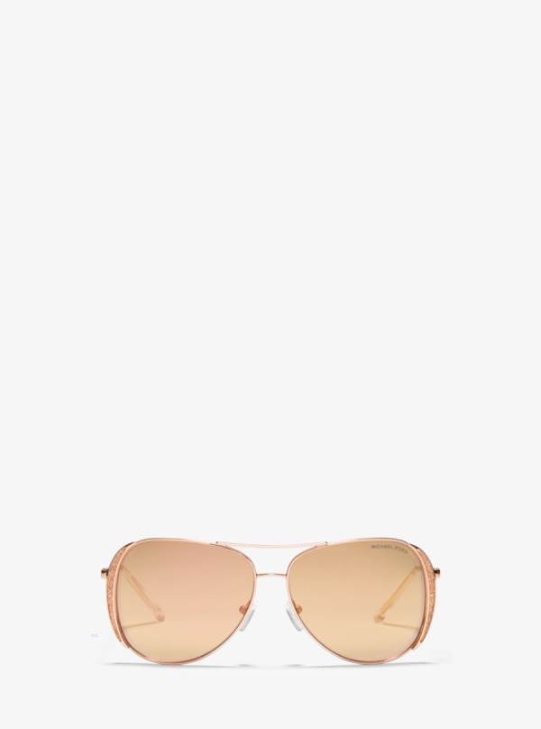 Damske Slnecne Okuliare Michael Kors Chelsea Glam Ruzove Zlate - Doplnky Michael Kors Akcia | KWXYD-1952